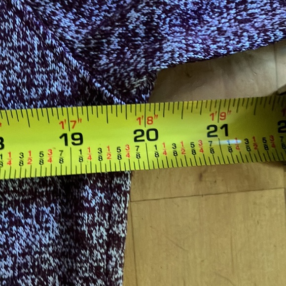 Athleta Pose top Chianti burgundy marled modal Large - Picture 3 of 10